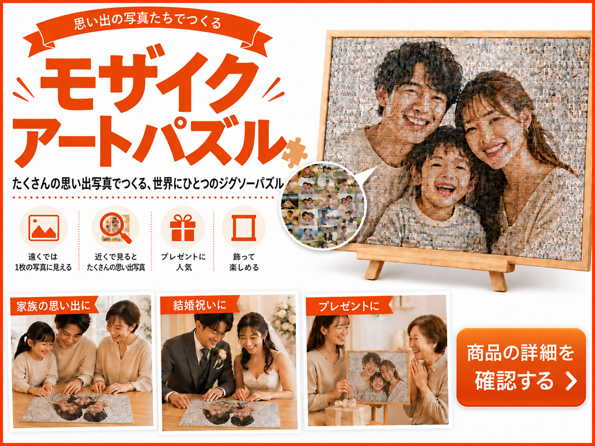 モザイクアートパズル