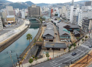 出島上空写真