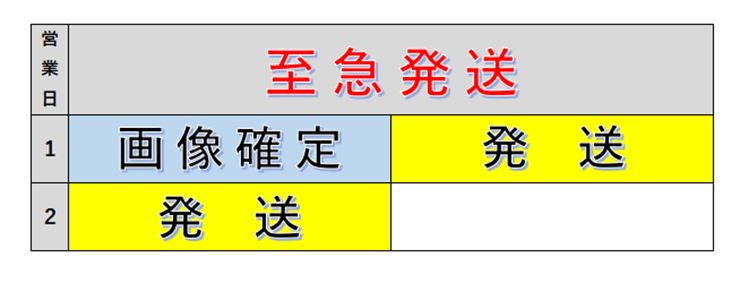 至急発送