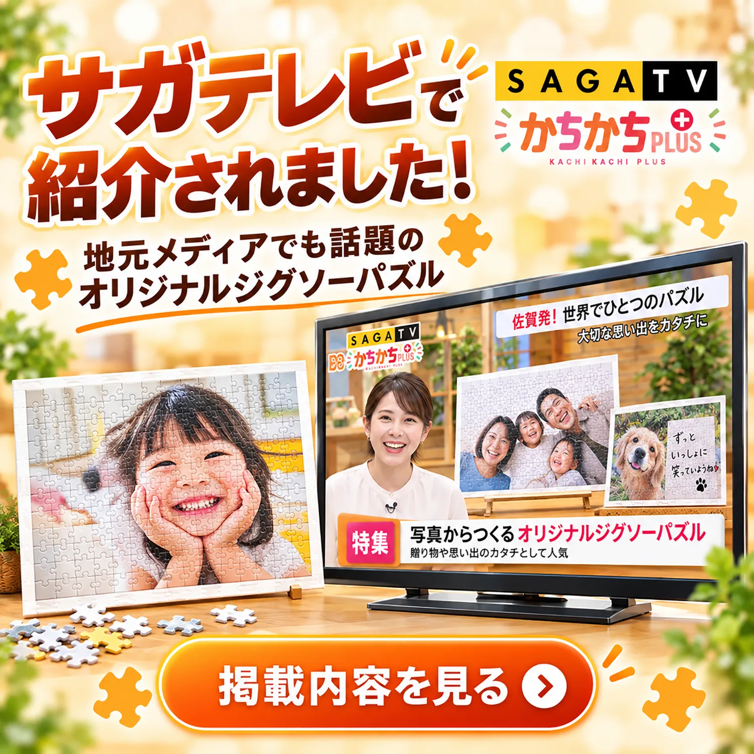 元祖ぱずる屋さんがサガテレビで紹介されました